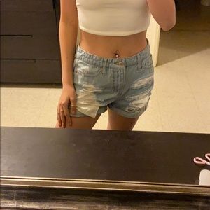 Mossimo Denim High Rise Short Shorts